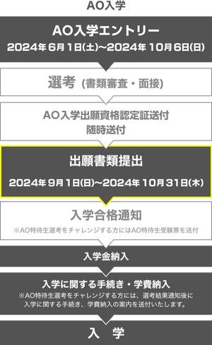 AO入学の流れ